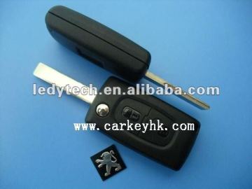 Top quality Peugeot 407 2 remote key with groove,434 MHz