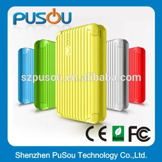 Factory Wholesale suit case portable mobile power bank 9000mah for cellphone and tablets