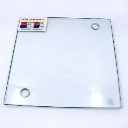 dining table 12mm thick flat clear transparent safety custom tempered glass
