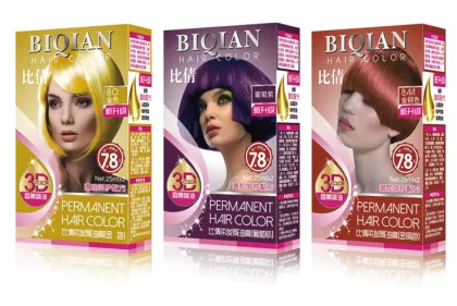 Fashionable hair dye at a glance