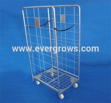 Supermarket Metal Roll Cage Milk Roll Container