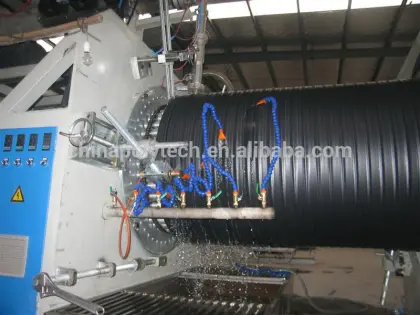 2014 PE double wall corrugated pipe production line
