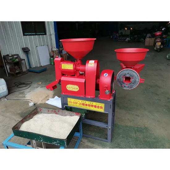 Small Black Modern Brown Rice Flour Milling Machine Equipment 500kg H