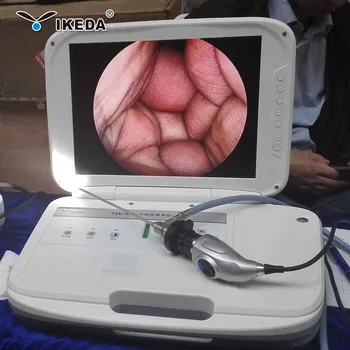 Endoscope camera with monitor and led light source for ears surgery