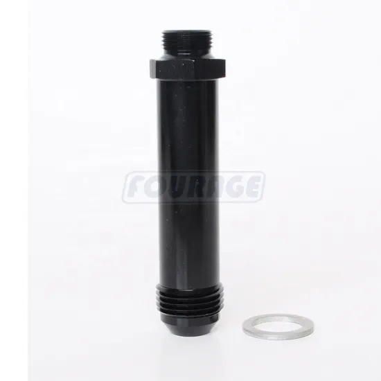 Aluminum Fuel Pump Carburetor Inlet Fitting -8AN AN8 Male Flare to 9/16-24 Long Thread Adaptor" could be simplified to:

"AN8 Male Flare to 9/16-24 Long Thread Adaptor
