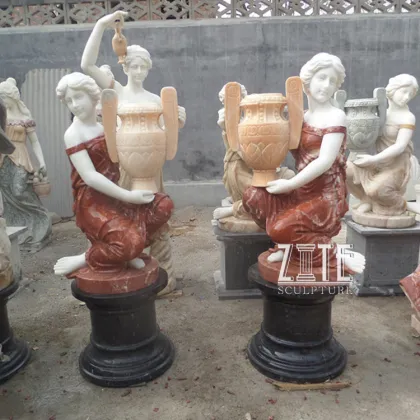 New Products natural stone flowerpot