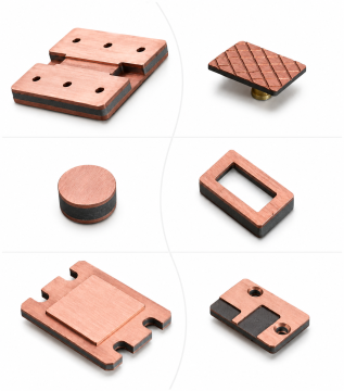 Se pueden personalizar material de material múltiple molibdeno y cobre
