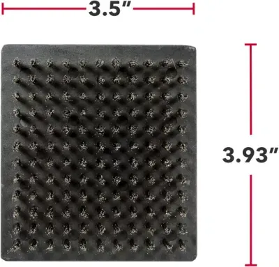 Extended Wooden Handle Replaceable Stainless Steel Head BBQ Grill Brush Scraper