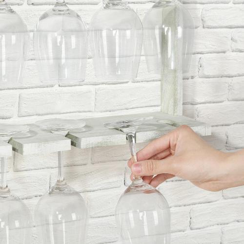  Kitchen Storage Shelf Wall Mounted Wine Glass Shelf Holder Manufactory