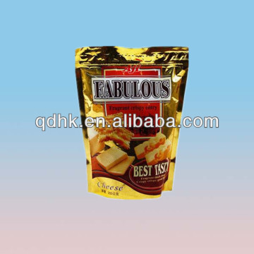 Net weight 200g cheese golen zipper packaging bag