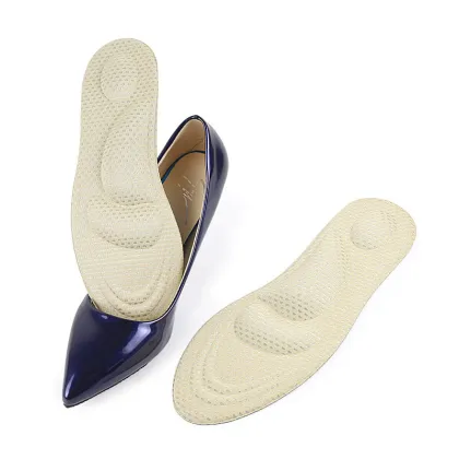 Flat Foot Orthopedic Insoles For Shoes Women High Heel Arch Support Shock Absorbing Men Shoe Insole Sole Pad Inserts Cushion 4D