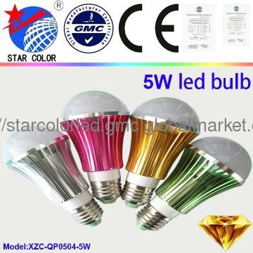 E27 LED bulb 5W 450lm with CE GMC certification