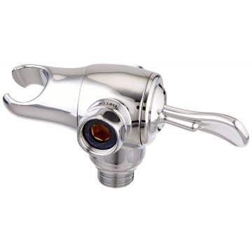 Polished chrome shower arm mounted toilet angle valve