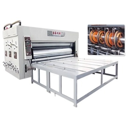 Semiauto corrugated box printing making machine