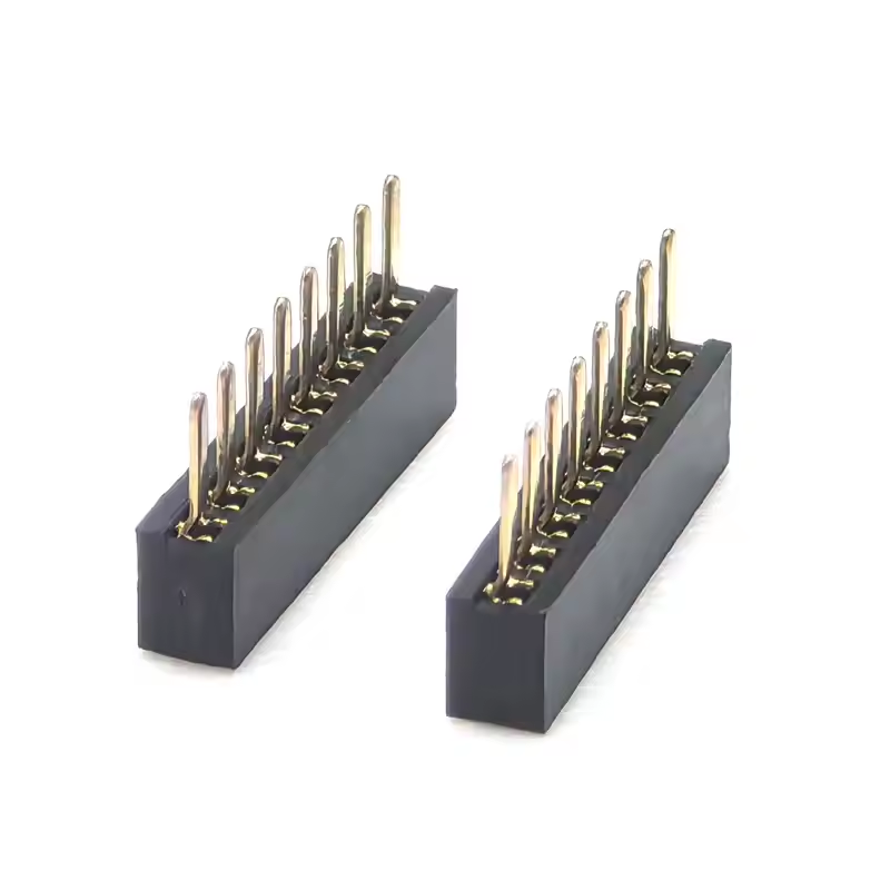 1.27mm Pitch Female Header Single Row Staight H2.0mm 18P (1)