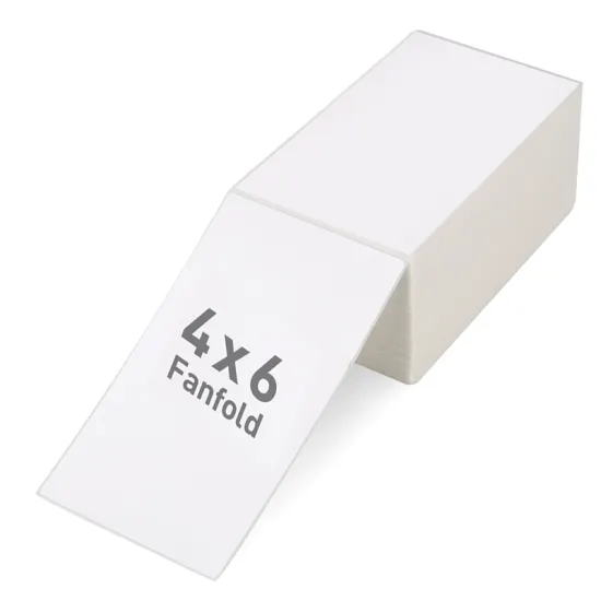 4x6 Fanfold Label Fanfold Shipping Labels