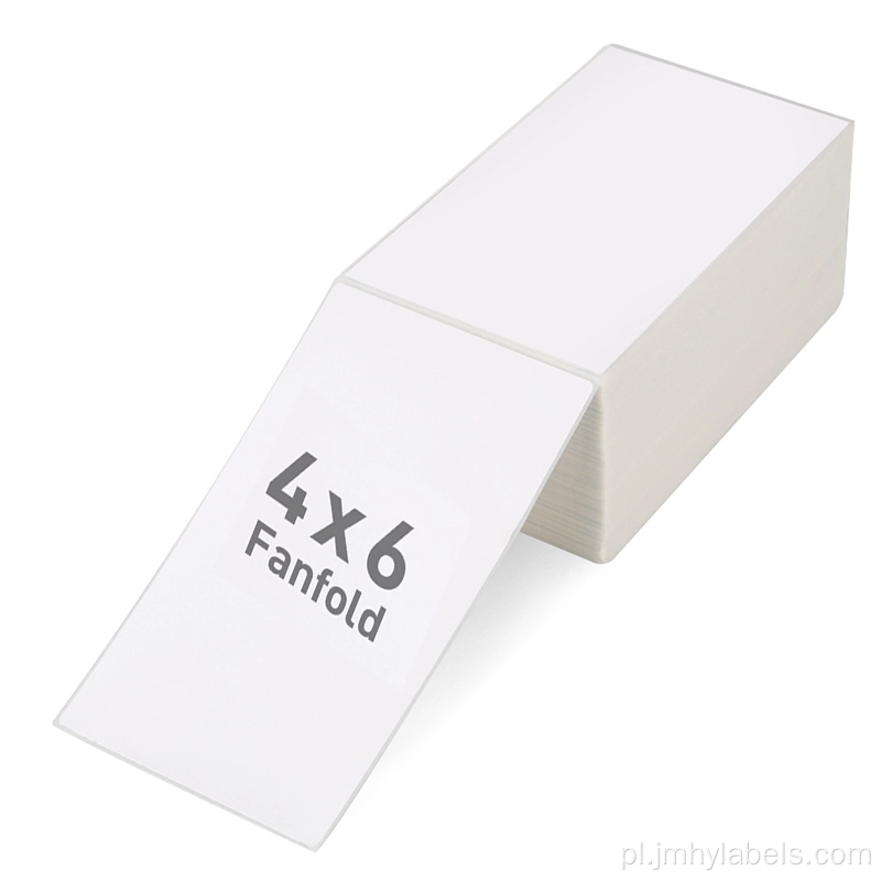 4x6 Fanfold etykieta Fanfold Etykiety wysyłkowe