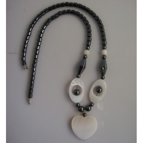 Hematite pearl Shell Necklace