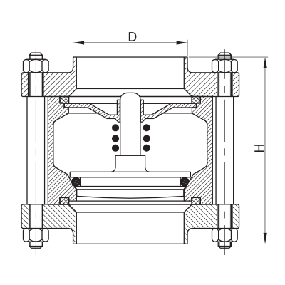 3A Hygienic Flanged Non-Return Valves Ball Type