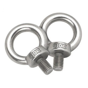 Fasteners: Stainless Steel Lifting Eye Screw Bolts in Sizes M4 to M24 - Round Ring Hook Bolt Screw Eyes