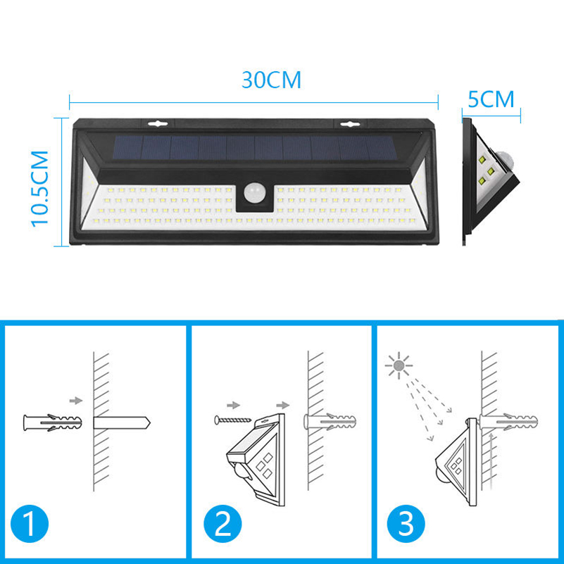 Solar Powered Wall Waterproof Lights