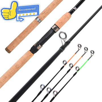 Rod de chasseur d'action de modération en carbone 24t avec poignée de liège (2 sections) - 2,4 m à 3,9 m