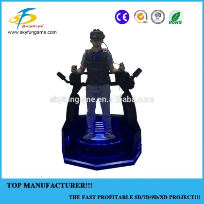 Virtual reality simulation coin operated standing vr shooting games
