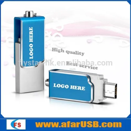 Latest metal swivel otg smartphone otg pen drive for samsung