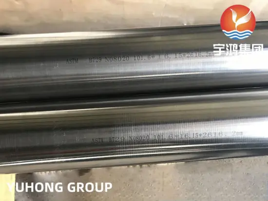 ASTM B729/ASME SB729 UNS N08020 INCOLOY Pipe ISO