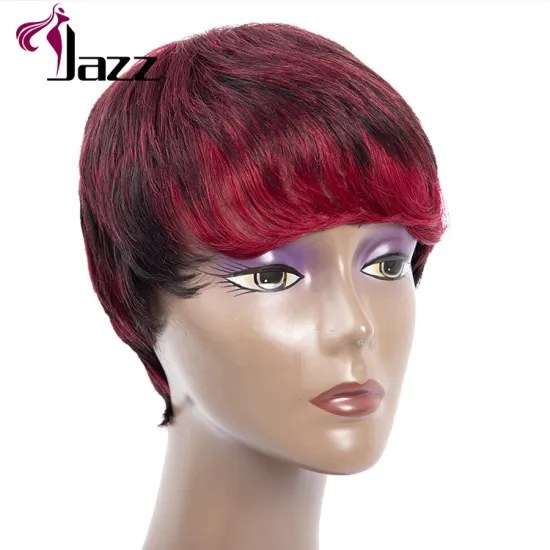wholesale Popular P color Indian human machine made wig human hair wigs cuticle aligned hair