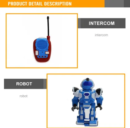 2-way remote control robot with light and music