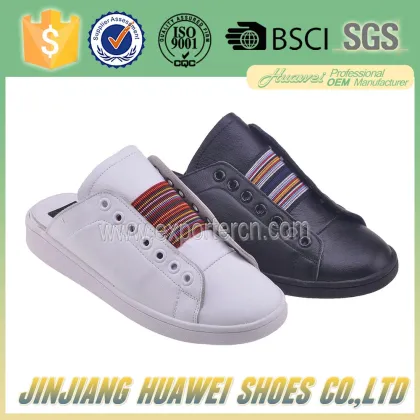 2017 Handmade Men Genuine Leather Shoes Sandals Skateboard Sneakers