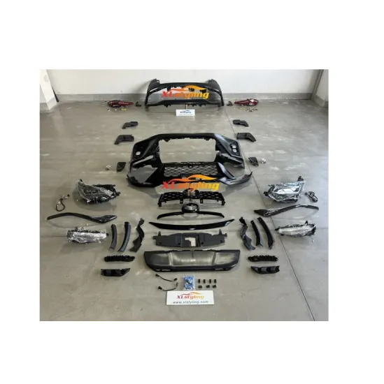 XLstyling Front Car Bumpers and Body Kits with Lights for Fortuner 15/16 Upgrade to 20/21 Look