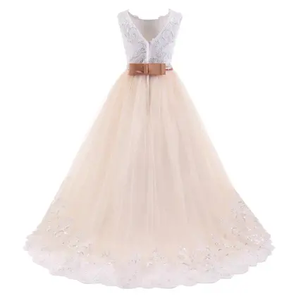 Boutique Wholesale Kids' Flower Girl & Prom Dresses - Lace Gowns for Girls 2-13Y