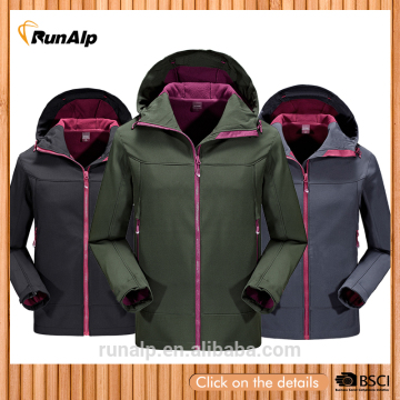 Men softshell jacket with fleece