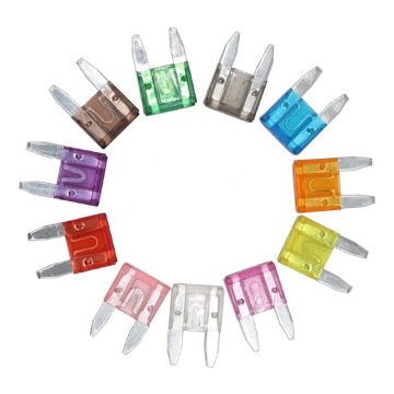 Car Mini Blade Fuses 2A-40A Zinc Alloy Material
