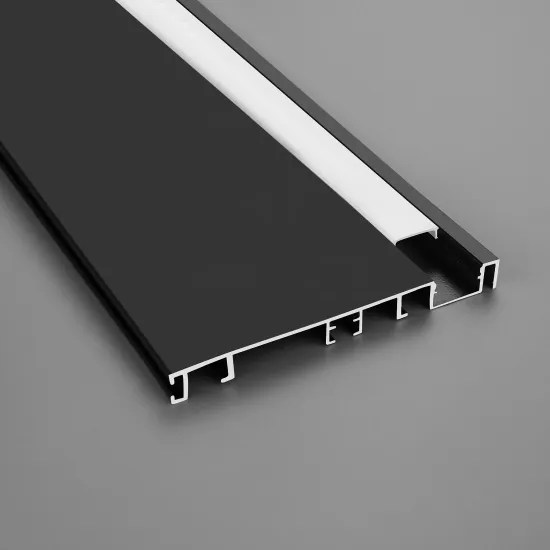 Customized Black LED Aluminum Skirting Line for Wall Corners