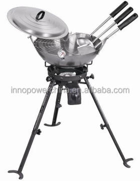 C3201B Gas Burner and 18\" Carbon Steel Wok Kit: The Ultimate Cooking Solution