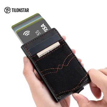 RFID Blocking Leather Card Holder Wallet: A Healthy Material Solution for Secure Storage