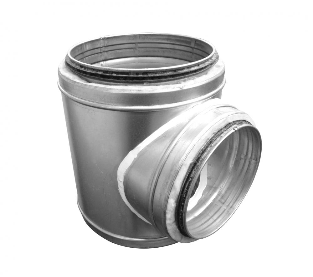 Galvanized Steel Spiral Duct Fitting Tee T-Piece