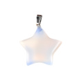 Opalite 30mm Star Pendant Pendant Necklace 45cm Black Cord