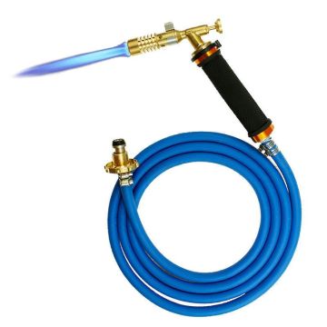 Liquefied Propane Gas/Butane Gas Welding Gun Torch Machine Equipment with 2/2.5M Hose for Soldering Weld Cooking Heating