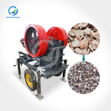 Portable Diesel Engine PE250X400 600x900 Small Stone Tracked Jaw Crusher for Sale in Philippines