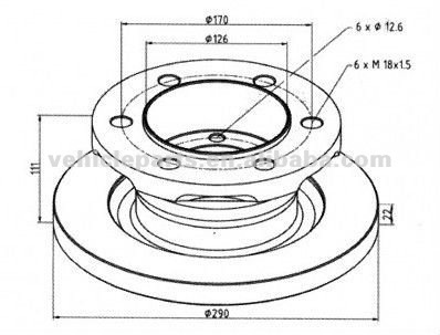 IVECO BRAKE DISC 42470842