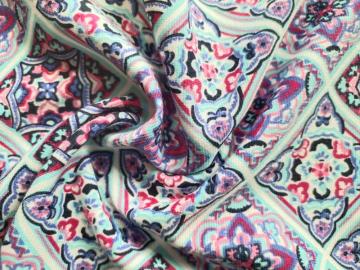 Poly Rayon Span Print Ponte Roma