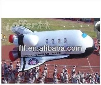 inflatable WHITE plane for playing_pvc toy plane