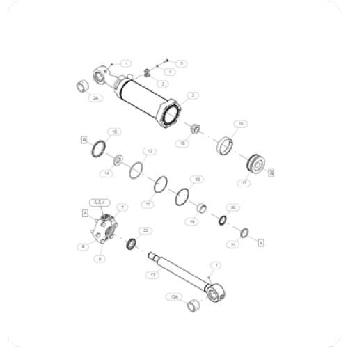 D8T bulldozer cylinder assembly 155-3652/1553652