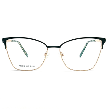 DM3048: Damen Stilvolle optische Brille für Frauen - Trendy Design, Metallqualität, Frühlingsscharniere