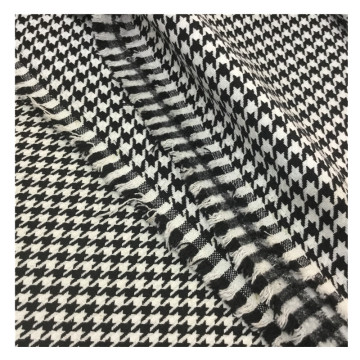 Wholesale High Quality Houndstooth Weaving Grain Polyester and Linen Fabric: Cotton, Textile, Flax, and Hemp Options