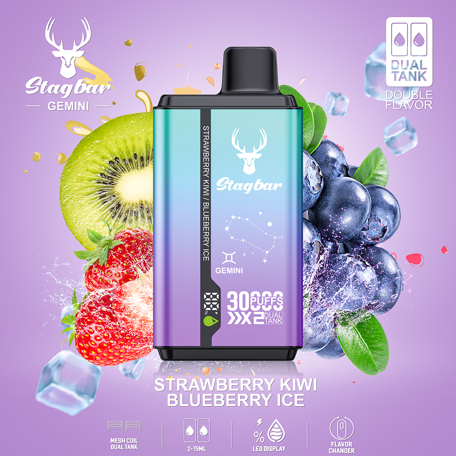 Stagbar Gemini 30K Puffs Vape